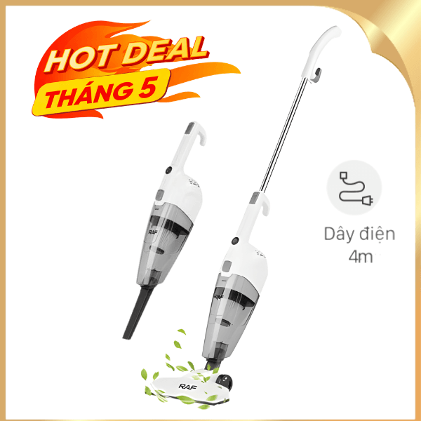 Máy hút bụi cầm tay RAF R.8673 - Trắng