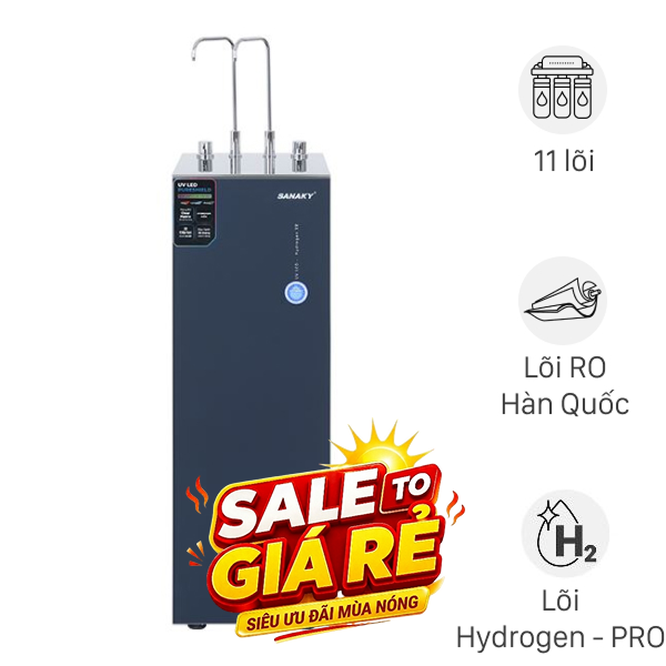 Máy lọc nước RO nóng nguội Hydrogen Sanaky SNK-TV2HK40
