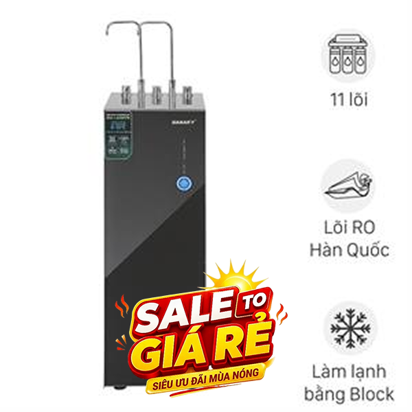 Máy lọc nước RO nóng nguội lạnh Hydrogen ion kiềm Sanaky SNK-TV3HK98