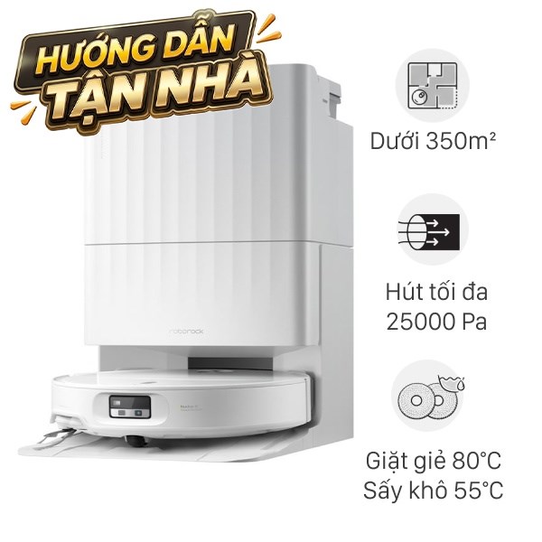 Robot hút bụi lau nhà Roborock Qrevo Edge 2 - Trắng