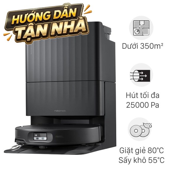 Robot hút bụi lau nhà Roborock Qrevo Edge 2 - Đen