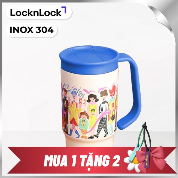 Bình giữ nhiệt cho bé Inox 400 ml Lock&Lock LHC3340BLU_TL