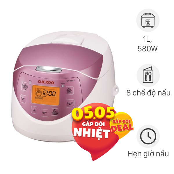 Nồi cơm điện tử Cuckoo 1 lít CR-0631F