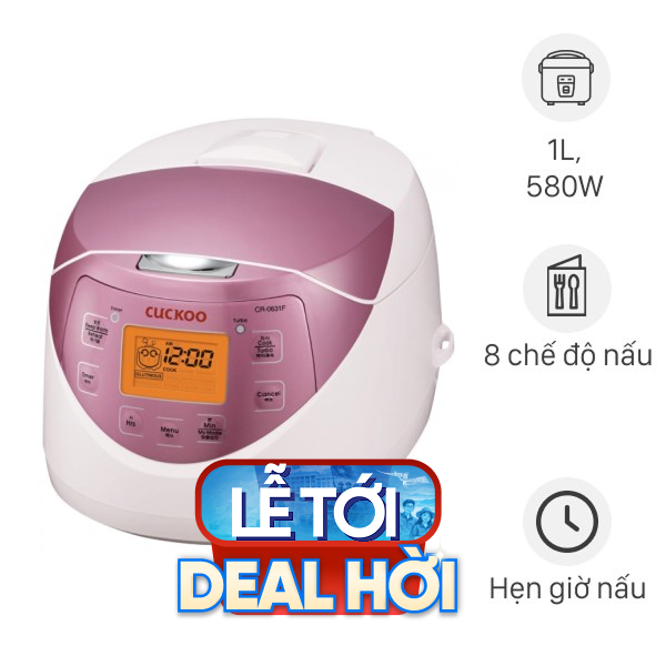 Nồi cơm điện tử Cuckoo 1 lít CR-0631F