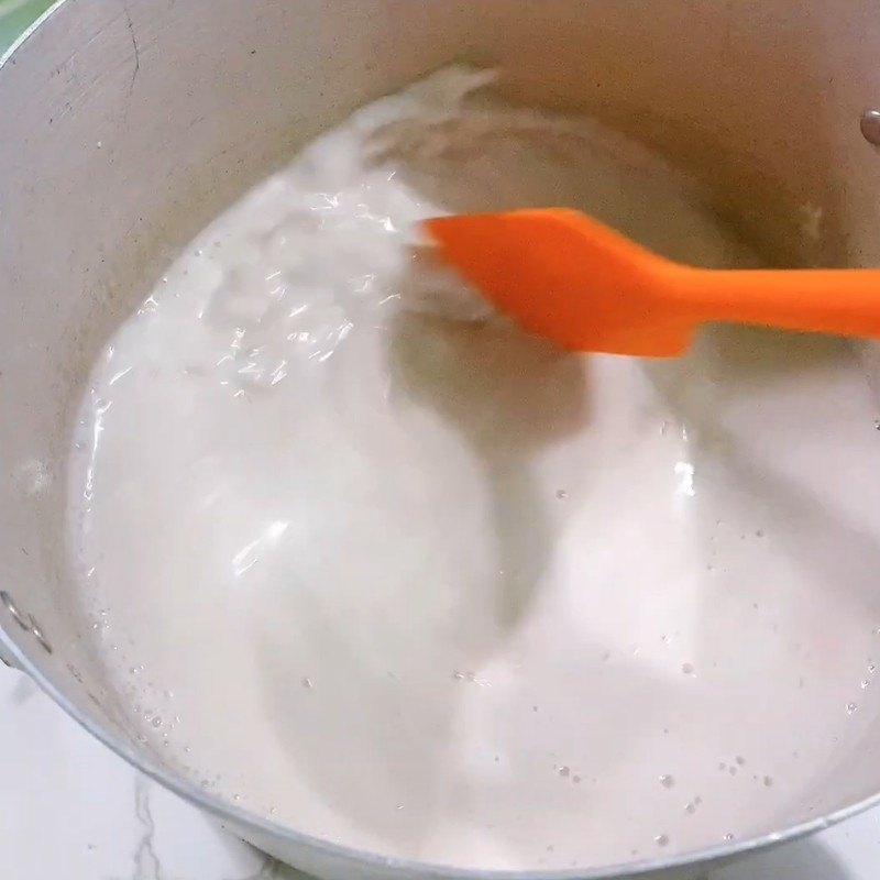 Bước 6 Cách làm nước cốt dừa lá dứa Chuối nếp nướng lá dứa