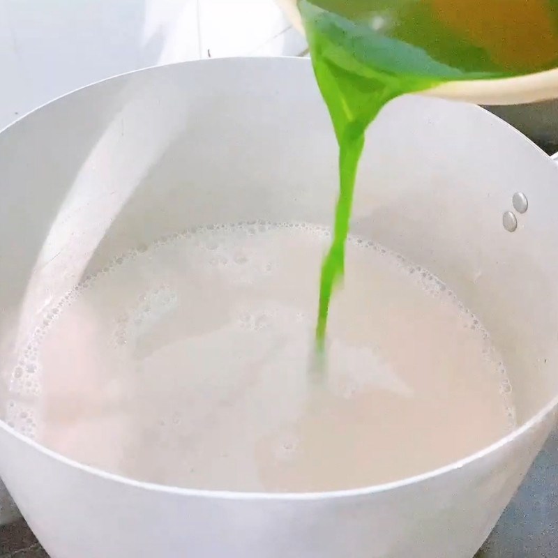 Bước 6 Cách làm nước cốt dừa lá dứa Chuối nếp nướng lá dứa