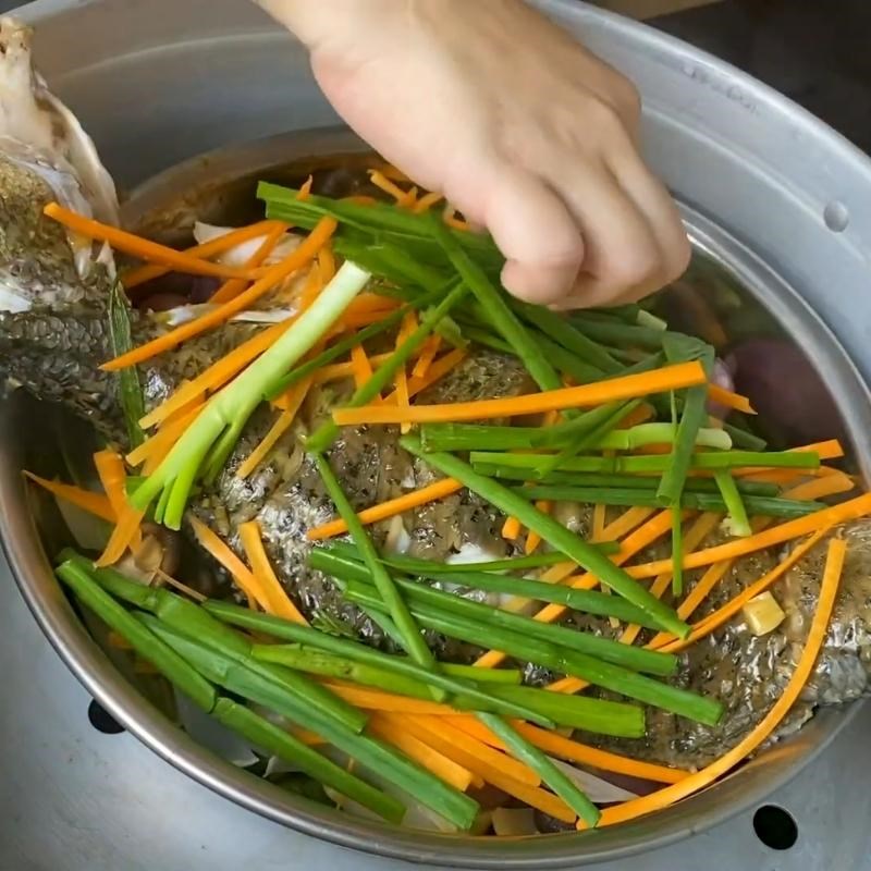 Bước 4 Hấp cá Cá hấp nước tương