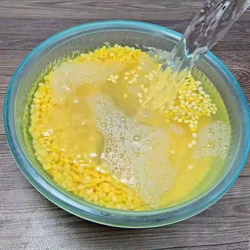 Bước 2 Nấu nhân đậu xanh mịn màng Bánh ú tro