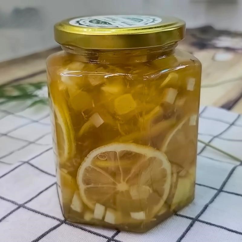 Bước 3 Ngâm và bảo quản Cách ngâm chanh gừng đường phèn