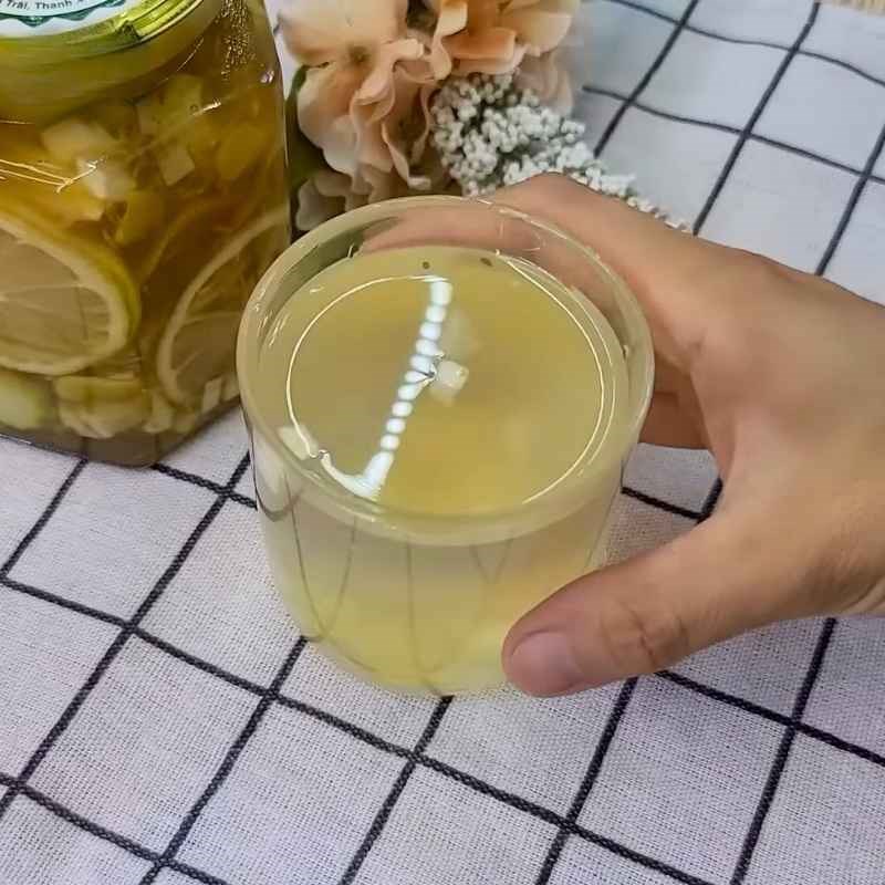 Bước 4 Thành phẩm Cách ngâm chanh gừng đường phèn