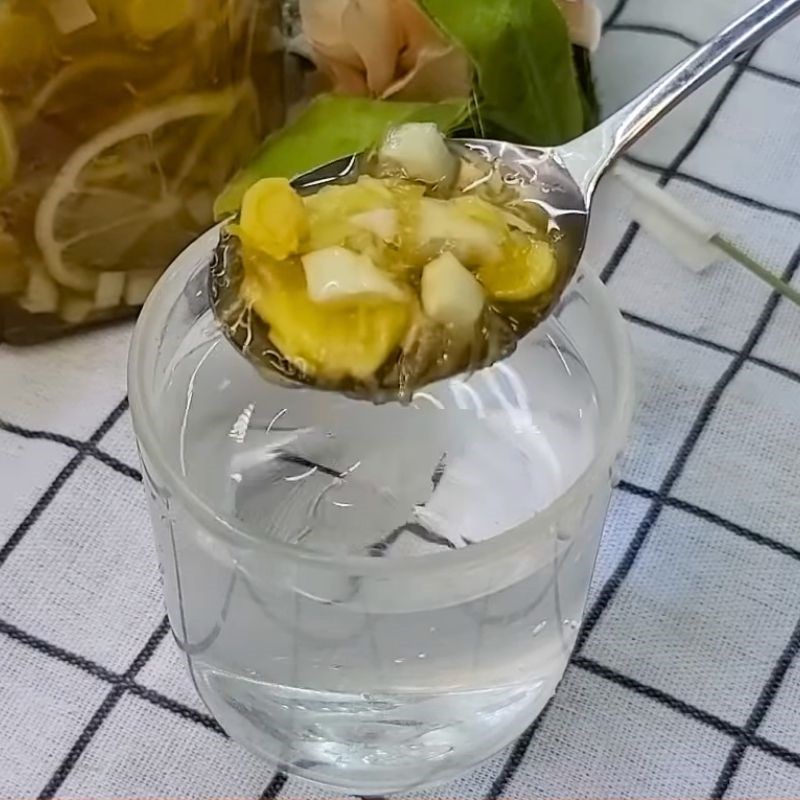 Bước 4 Thành phẩm Cách ngâm chanh gừng đường phèn