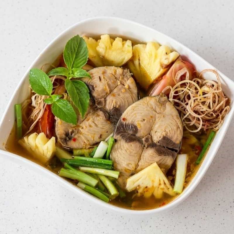 Bước 4 Thành phẩm Cá ngừ nấu canh chua
