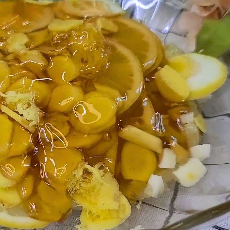 Bước 2 Tỷ lệ ngâm chanh gừng mật ong đường phèn Cách ngâm chanh gừng đường phèn