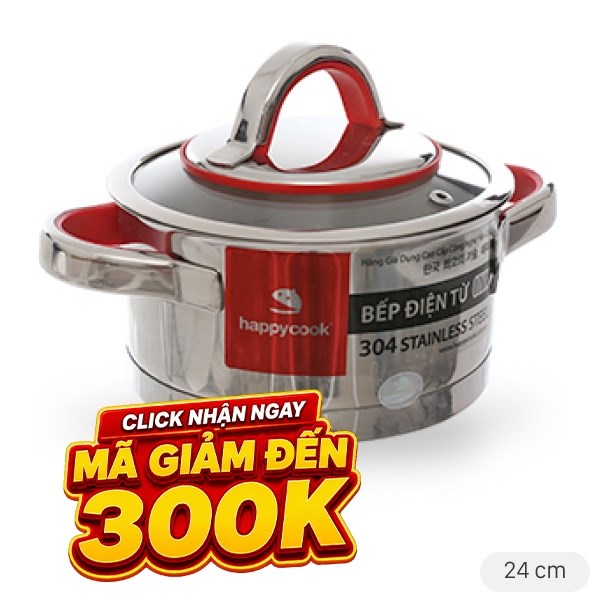 Nồi inox 3 đáy Happycook HC-24AR