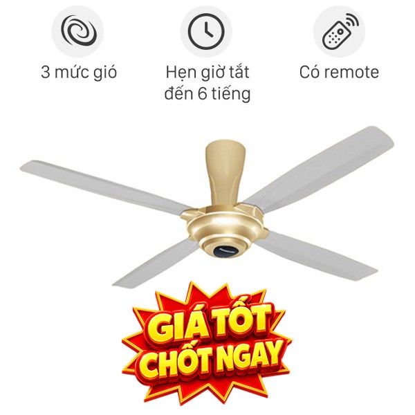 Quạt trần Panasonic 4 cánh F-56MPG-GO 59W