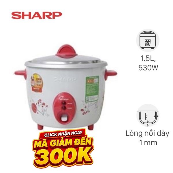 Nồi cơm nắp rời Sharp 1.5 lít KSH-D15V