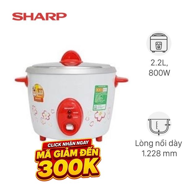 Nồi cơm nắp rời Sharp 2.2 lít KSH-D22V