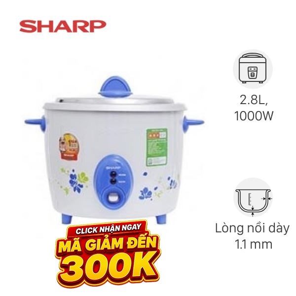 Nồi cơm nắp rời Sharp 2.8 lít KSH-D28V