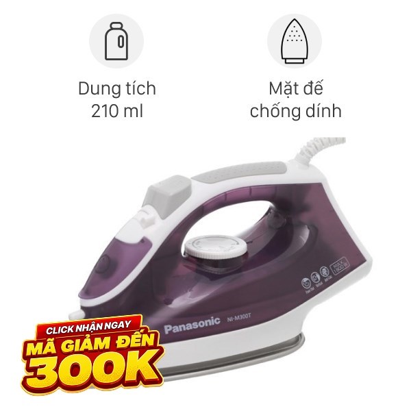 Bàn ủi hơi nước Panasonic NI-M300TVRA 1800W