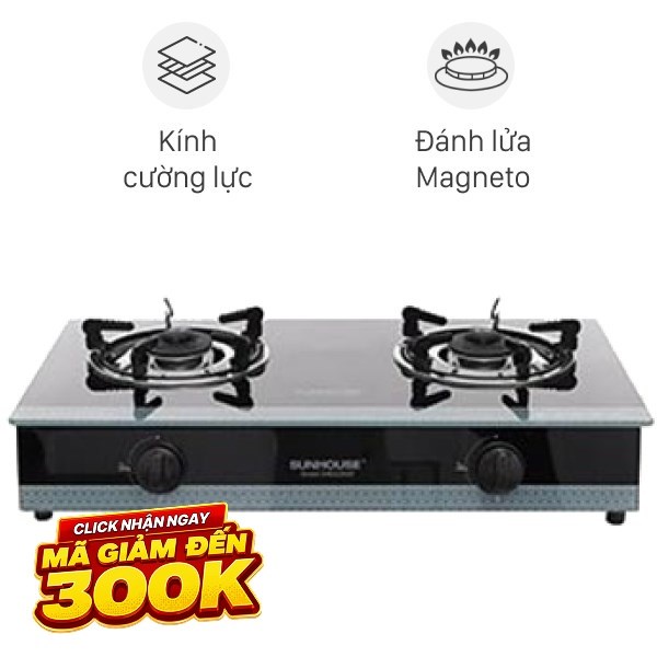 Bếp ga đôi Sunhouse SHB3326MT