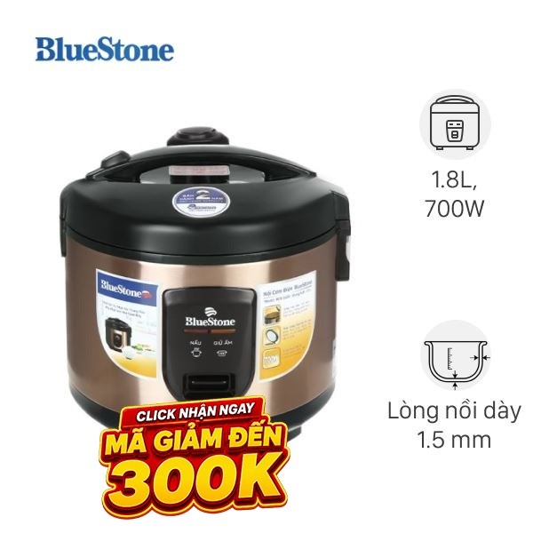 Nồi cơm nắp gài BlueStone 1.8 lít RCB-5520