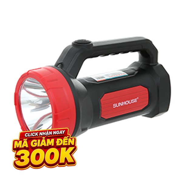 Đèn pin Sunhouse 1 bóng chính: 1W, 16 bóng nhỏ: 8W SHE - 8100
