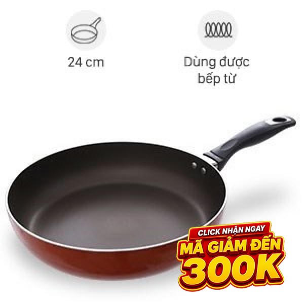 Chảo nhôm chống dính đáy từ 24 cm DMX CTE