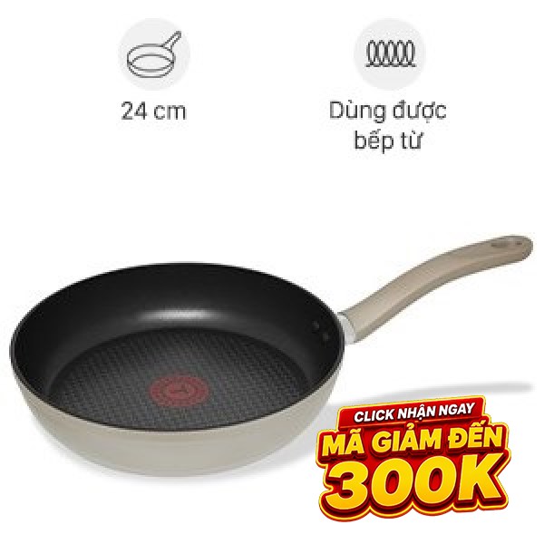 Chảo nhôm chống dính đáy từ Tefal H9100414