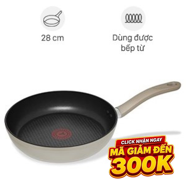 Chảo nhôm chống dính đáy từ Tefal H9100614
