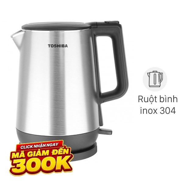 Bình đun siêu tốc Toshiba 1.7 lít KT-17DR1NV