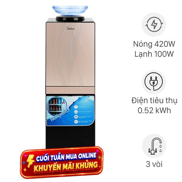 Cây nước nóng lạnh Midea YL1836S-B 520W
