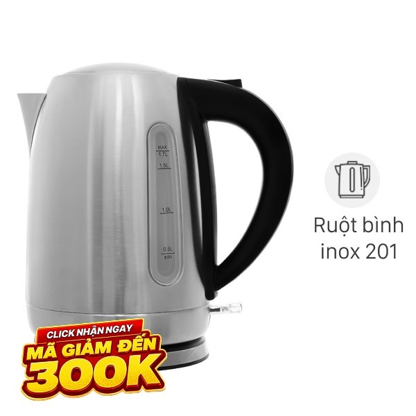 Bình đun siêu tốc Delites 1.7 lít FK-1507-1
