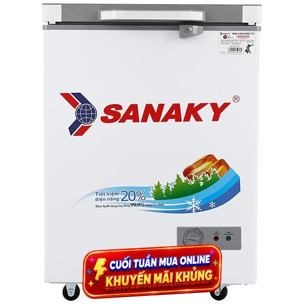 Tủ đông mini Sanaky  100 lít VH-1599HYK