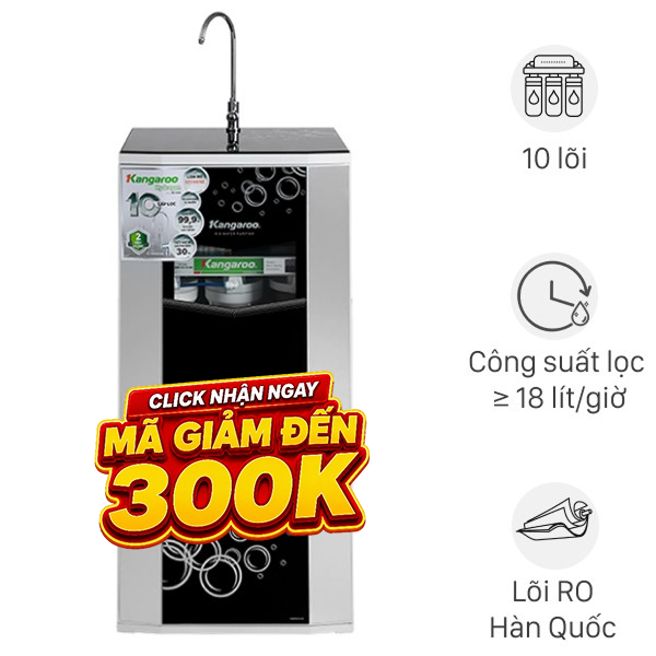Máy lọc nước RO Hydrogen Kangaroo KG10G5VTU 10 lõi