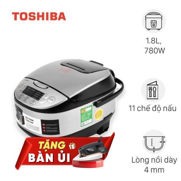 Nồi cơm điện tử Toshiba 1.8 lít RC-18DR2PV(K)