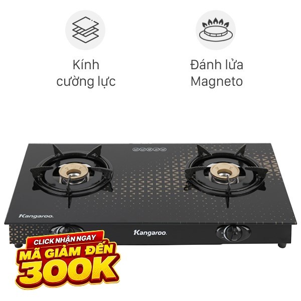 Bếp ga đôi Kangaroo KG8G1C