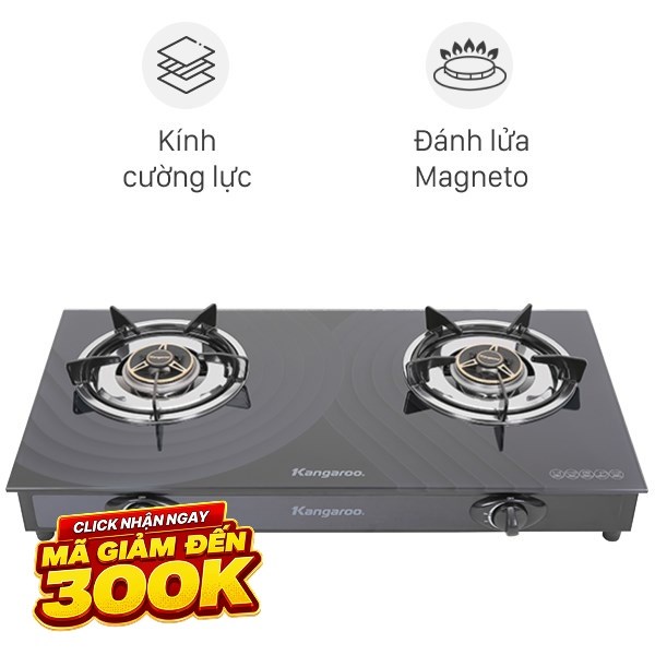 Bếp ga đôi Kangaroo KG519M