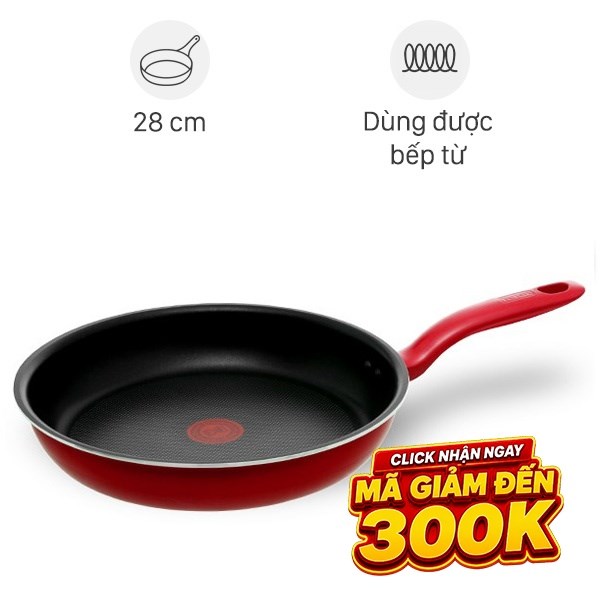 Chảo nhôm chống dính đáy từ Tefal So Chef G1350695