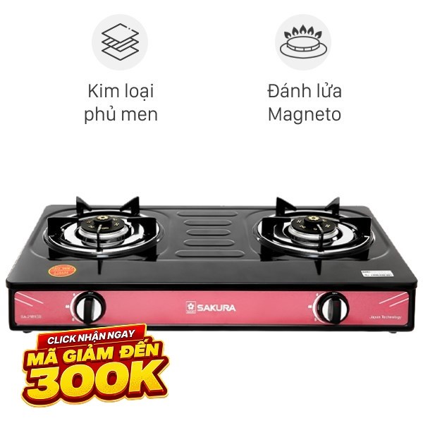 Bếp ga đôi Sakura SA-2181EB