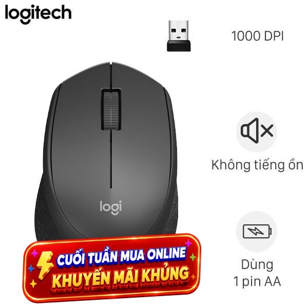 Chuột Không dây Silent Logitech M331
