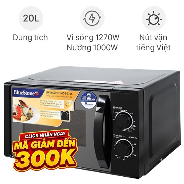Lò vi sóng có nướng BlueStone MOB-7716