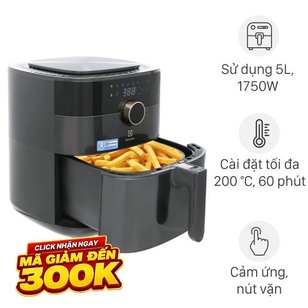 Nồi chiên không dầu Electrolux 5 lít E6AF1-520K
