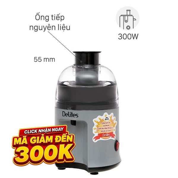 Máy ép trái cây Delites GS-375