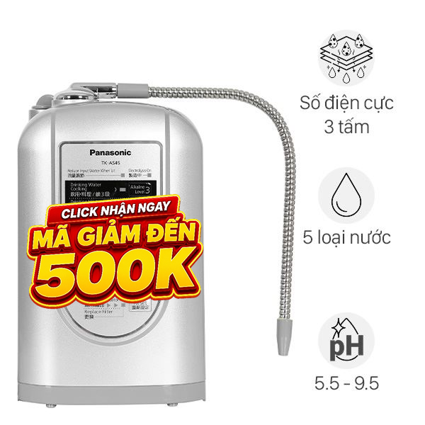 Máy lọc nước điện giải ion kiềm Panasonic TK-AS45