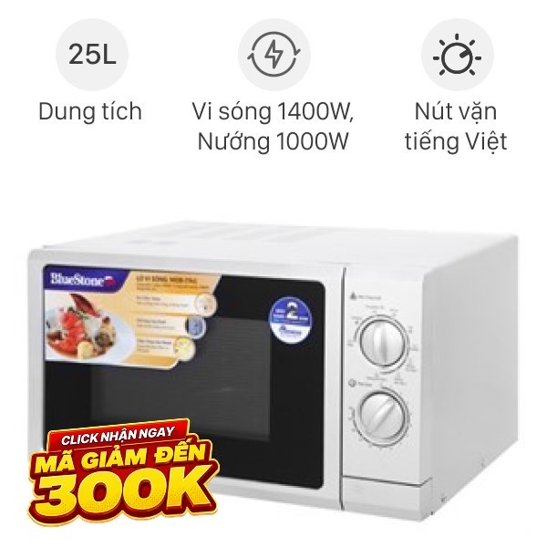 Lò vi sóng có nướng BlueStone MOB-7741