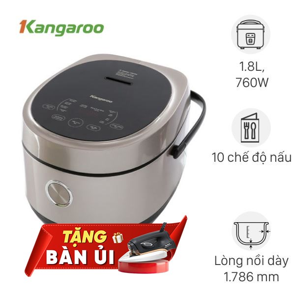 Nồi cơm điện tử Kangaroo 1.8 lít KG18DR12