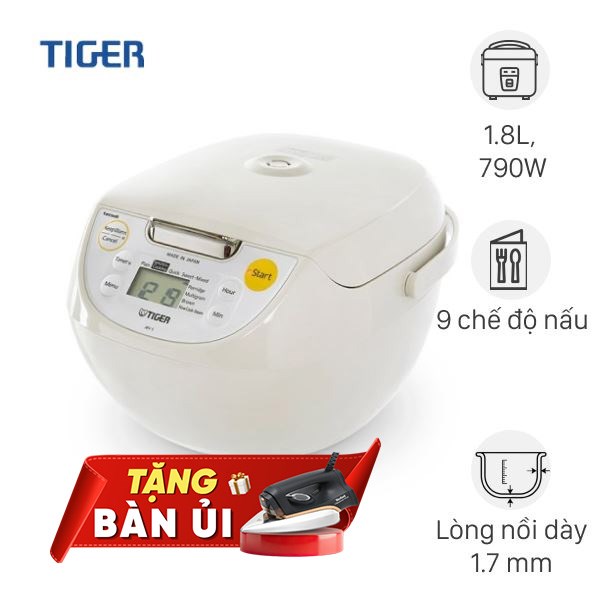 Nồi cơm điện tử Tiger 1.8 lít JBV-S18W