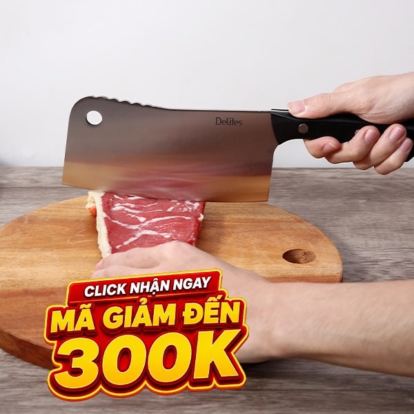 Dao chặt inox Delites P2021-P1