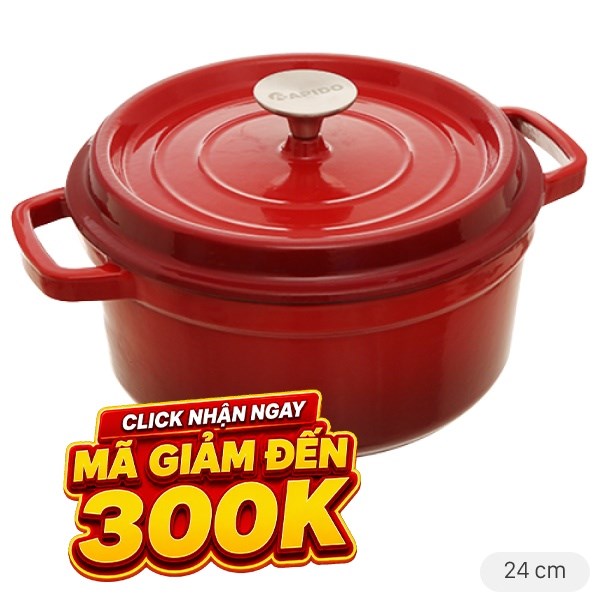 Nồi gang đúc Rapido RK24-RD