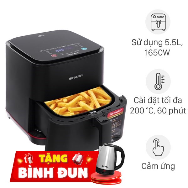 Nồi chiên không dầu Sharp 7 lít KF-AF70EV-BK